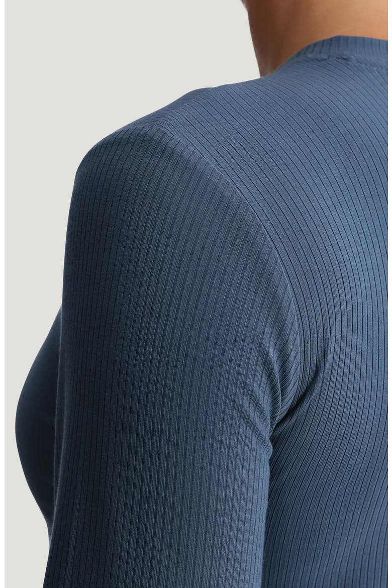 Long Sleeve Rib T-Shirt, Alternate, color, PACIFIC BLUE