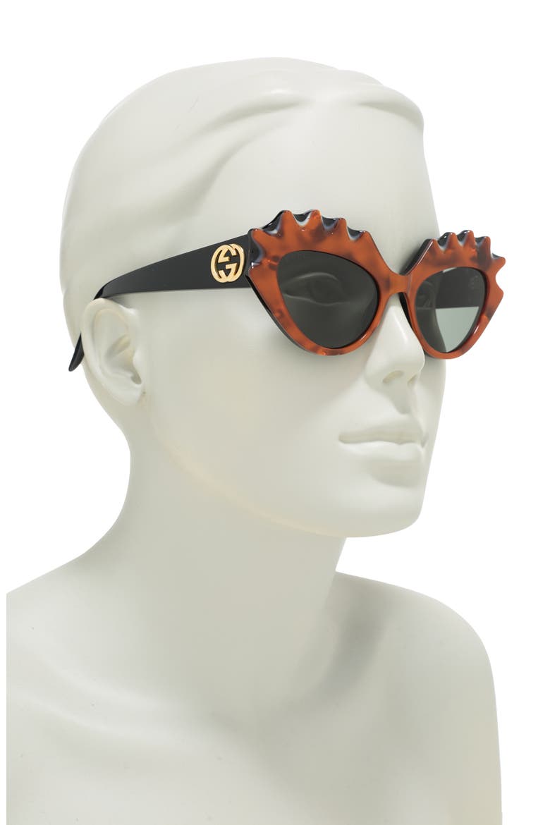 52mm Fashion Sunglasses, Alternate, color, ORANGE