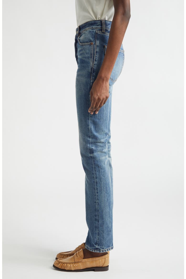 '90s High Waist Slim Fit Jeans, Alternate, color, 50S BLUE