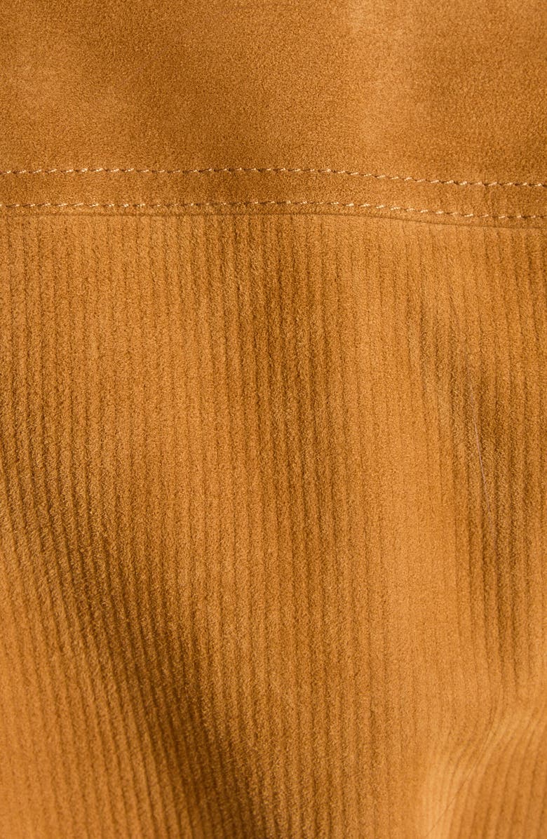 Bottega Veneta Embossed Suede Belted Shirtdress, Alternate, color, 