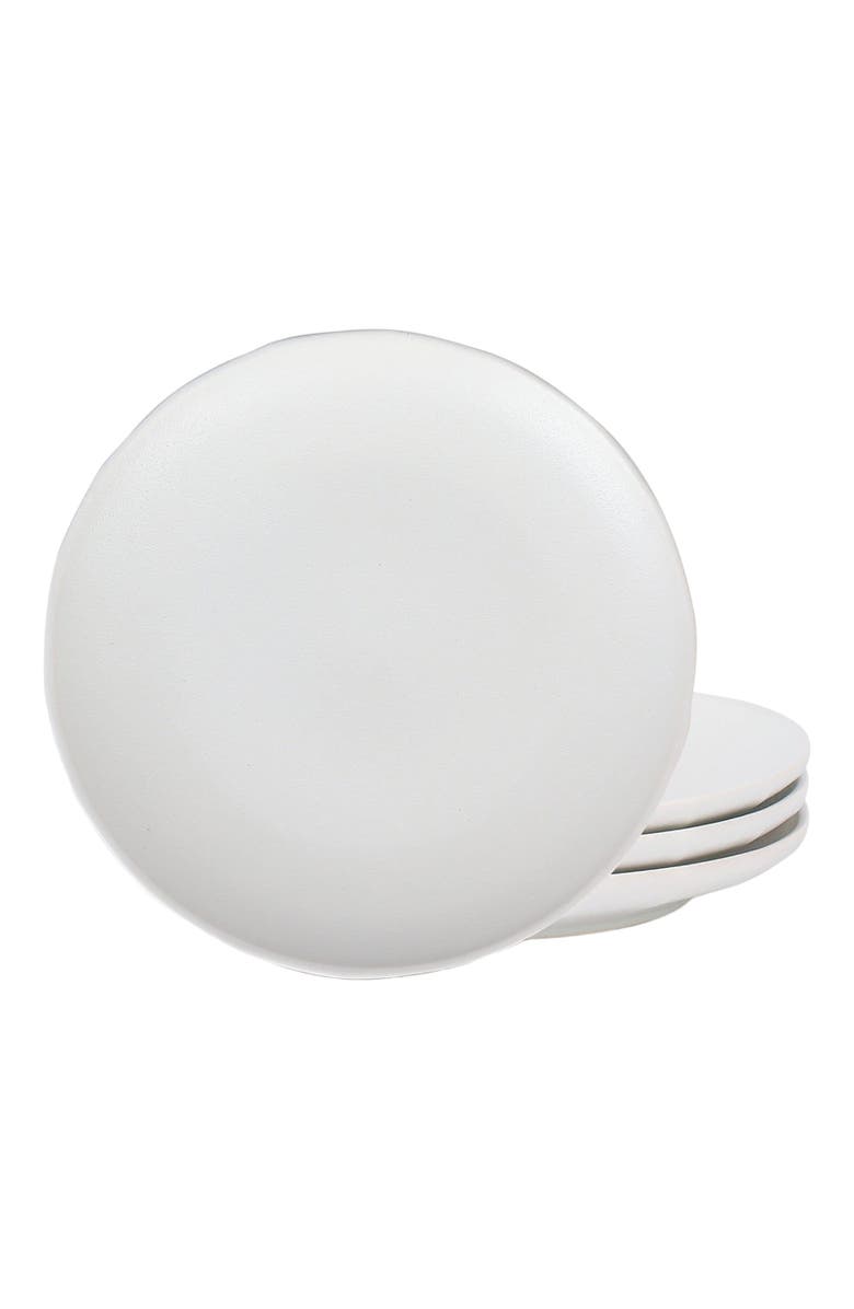 Stone Lain Rio Stoneware 4-Piece Salad Plate Set, Main, color, Beige