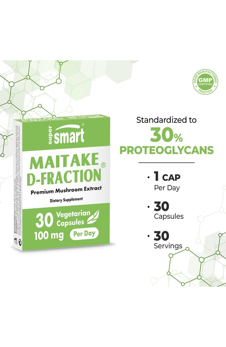 SuperSmart Maitake D Fraction Pro 100mg, Alternate, color, NO COLOR