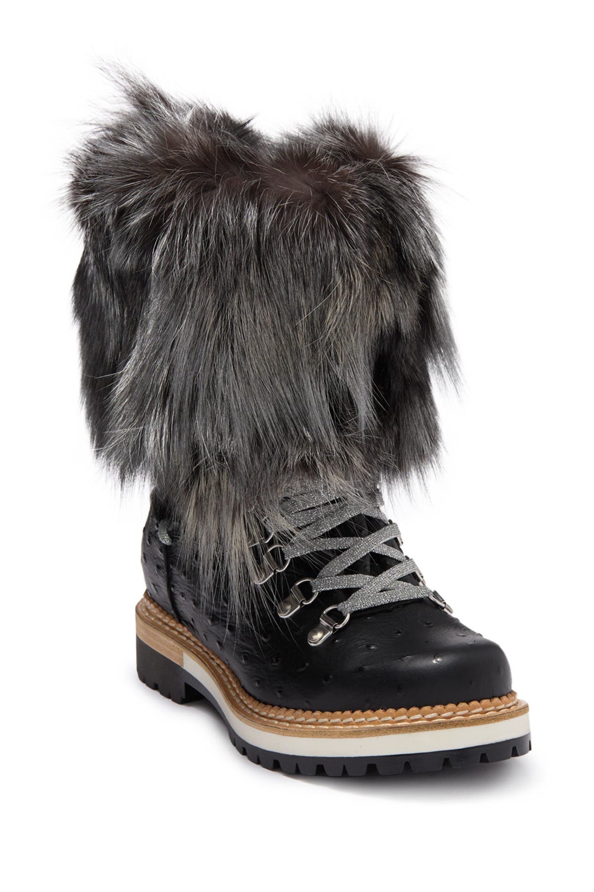 La Montelliana Struzzo Genuine Fox Fur Winter Boot (Women) | Nordstromrack
