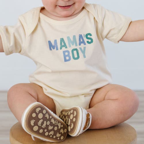 Sweet Wink Mama's Boy Multi Short Sleeve Bodysuit In Natural