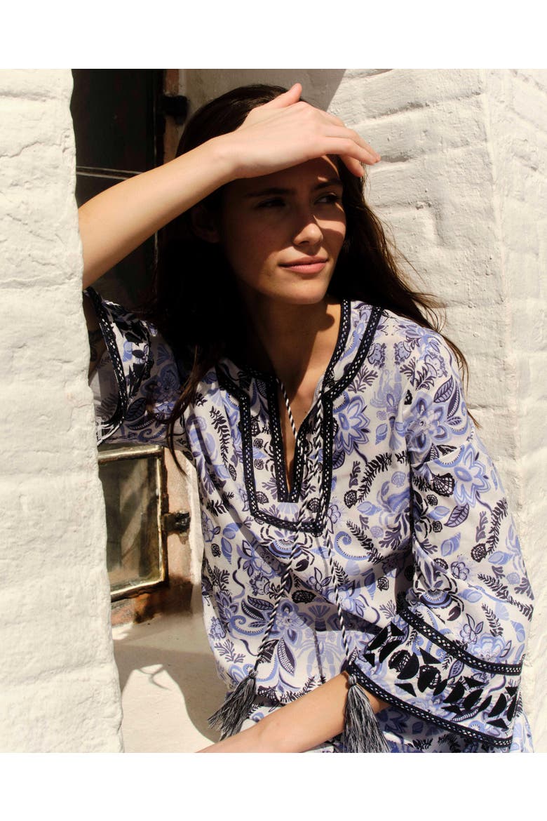 Yvonne Caftan, Alternate, color, Mariners Bloom