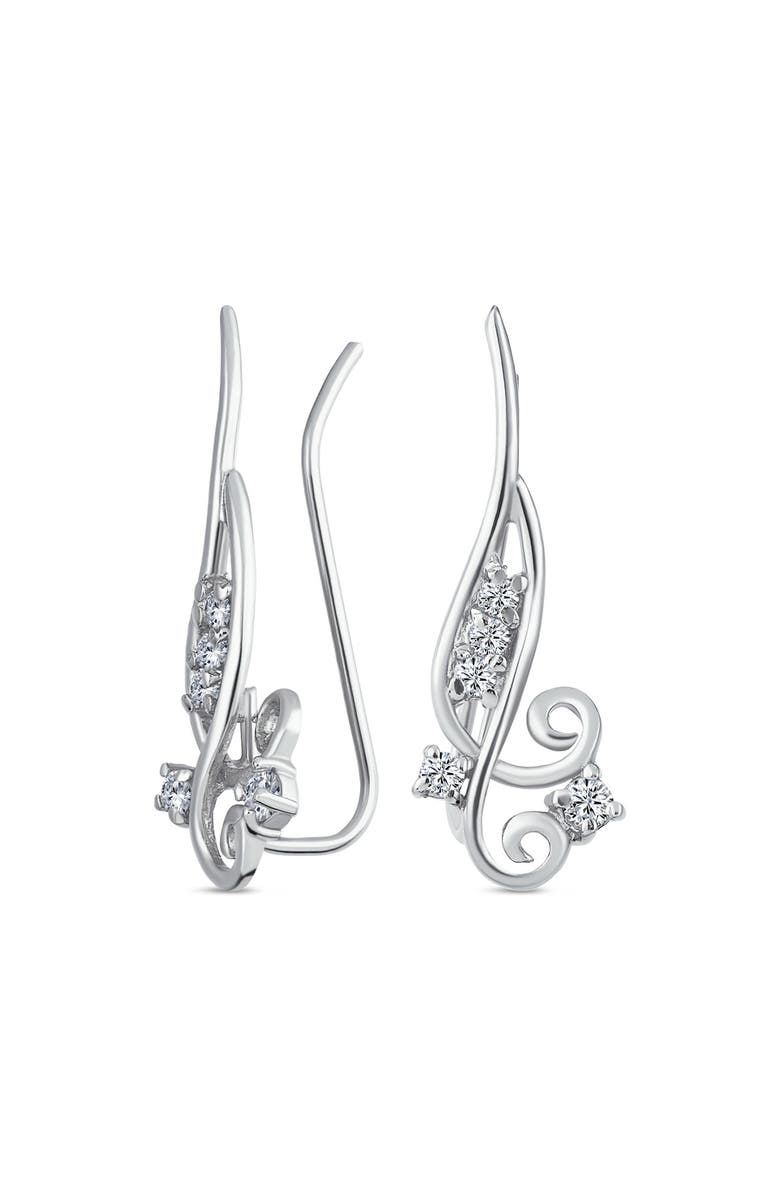 BLING JEWELRY CZ Crawler Earrings, Alternate, color,