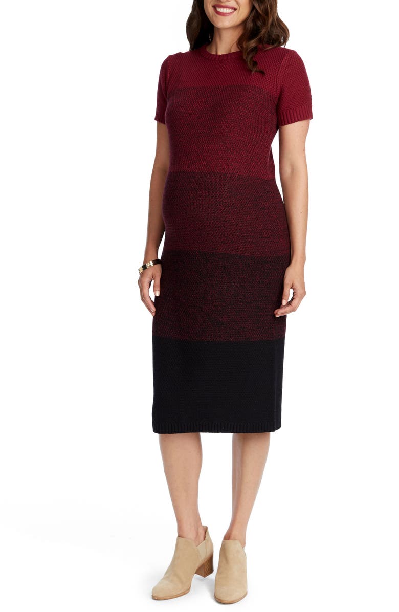 Rosie Pope Daisy Ombré Maternity T-Shirt Dress, Alternate, color, 