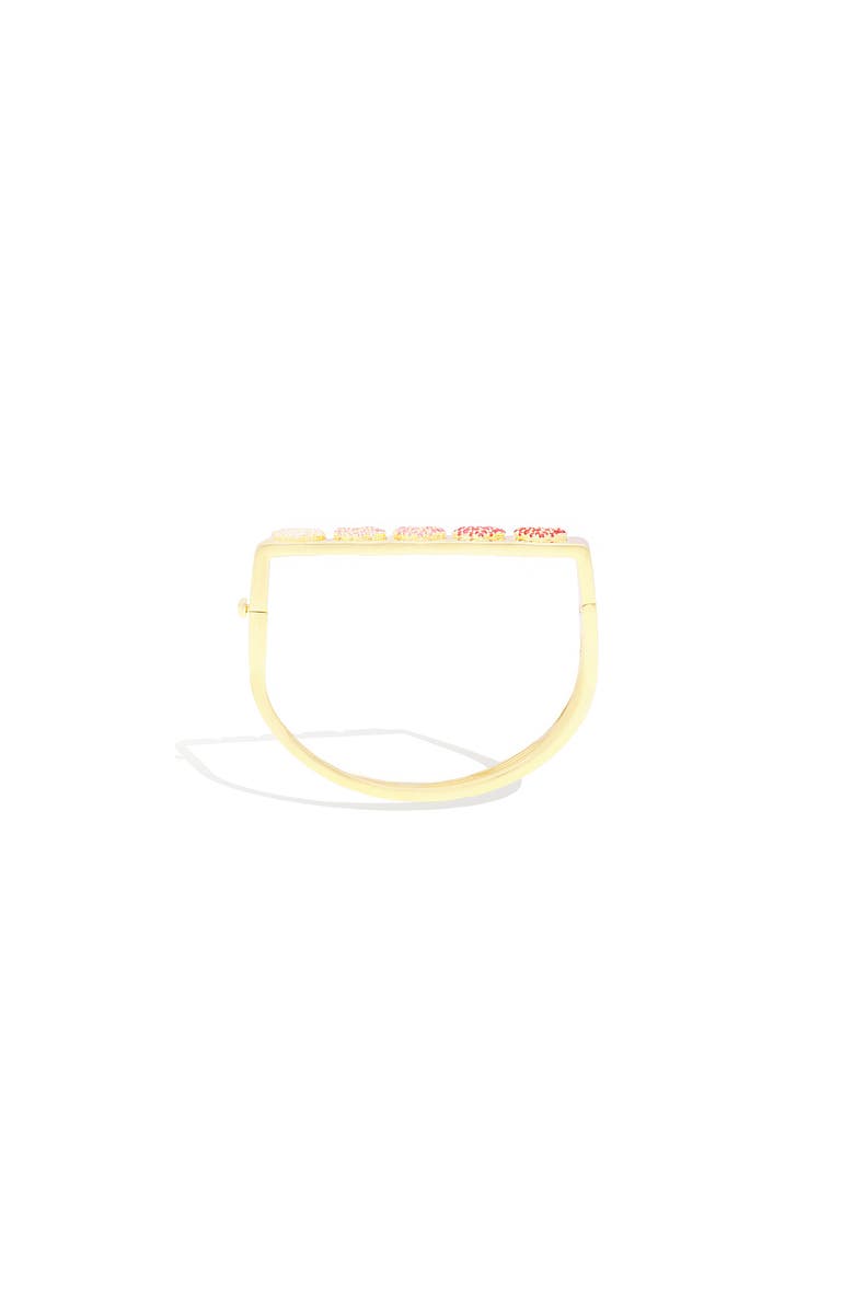Campbell + Charlotte Juju Hearts Bangle Bracelet, Alternate, color, Gold