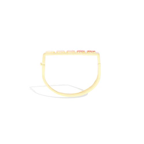 Campbell + Charlotte Juju Hearts Bangle Bracelet In Gold