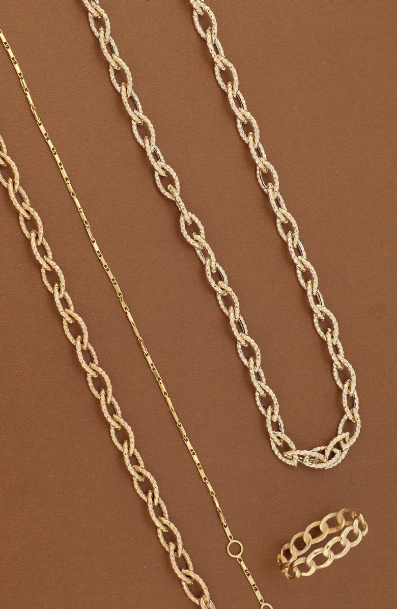 Bony Levy Ofira 14K Gold Curb Chain Ring, Alternate, color,
