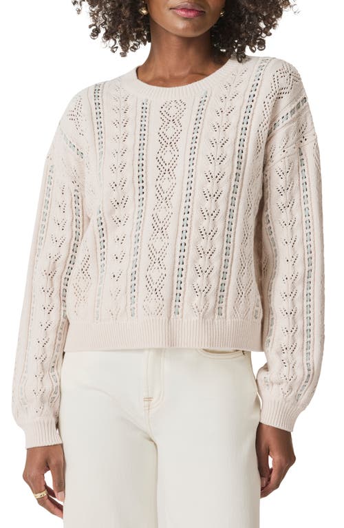 Splendid Veronica Stripe Sweater In White