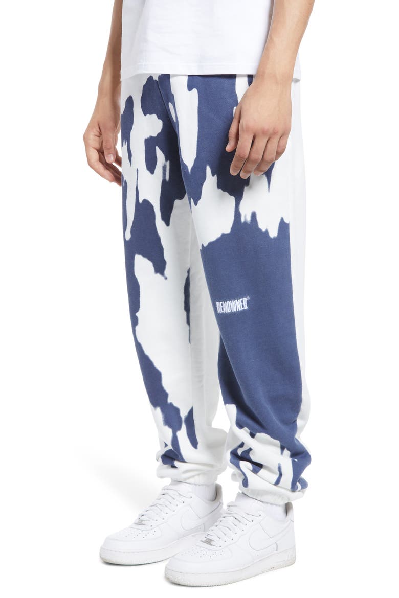 Blurred Vision Sweatpants, Alternate, color, WHITE