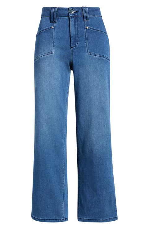 Better Butter High Waist Cropped Wide Leg Jeans