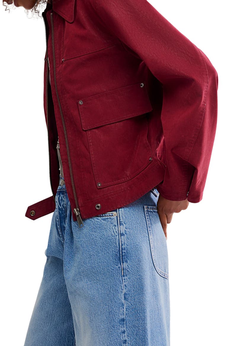 Blair Faux Suede Jacket, Alternate, color, DIONYSUS