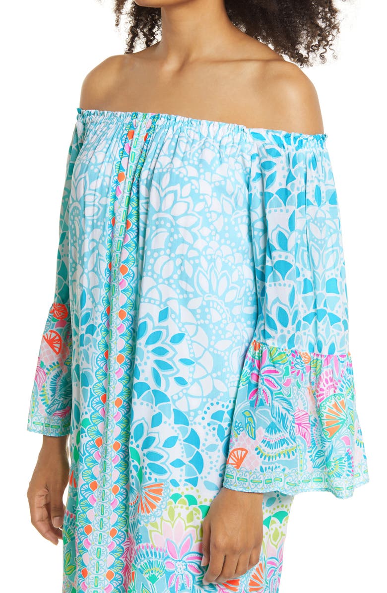 Lilly Pulitzer<sup>®</sup> Lilly Pullitzer<sup>®</sup> Nevie Off the Shoulder Dress, Alternate, color, 