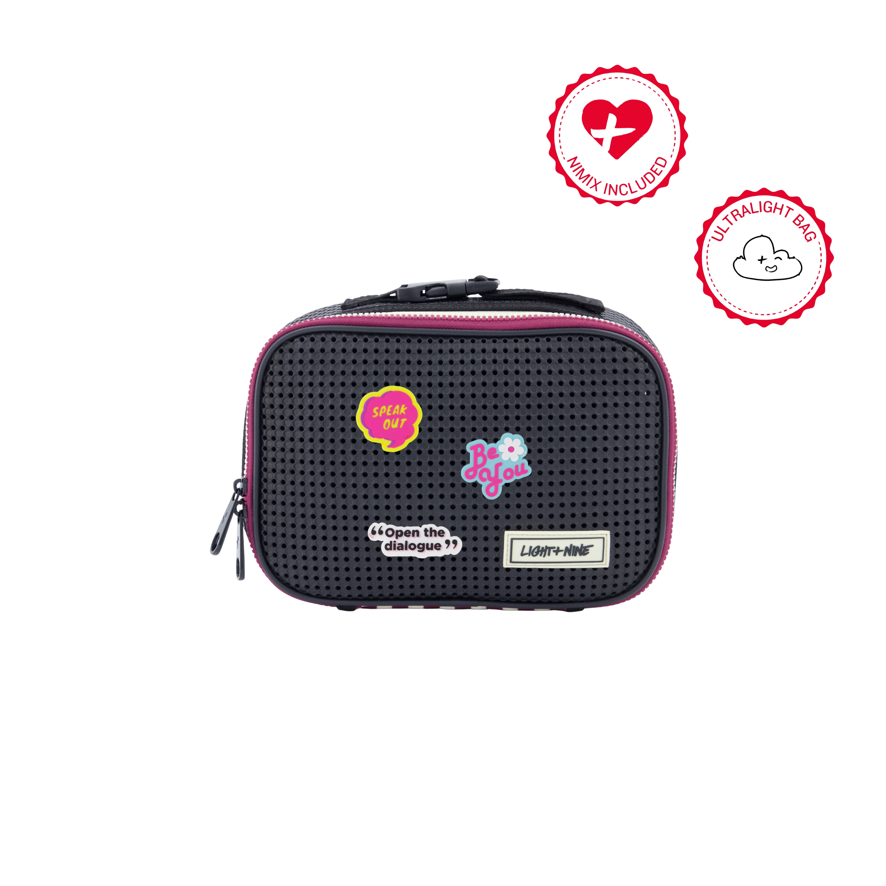 Light+Nine Lunch Tote with Nimix Set, Alternate, color, Checkered Brick