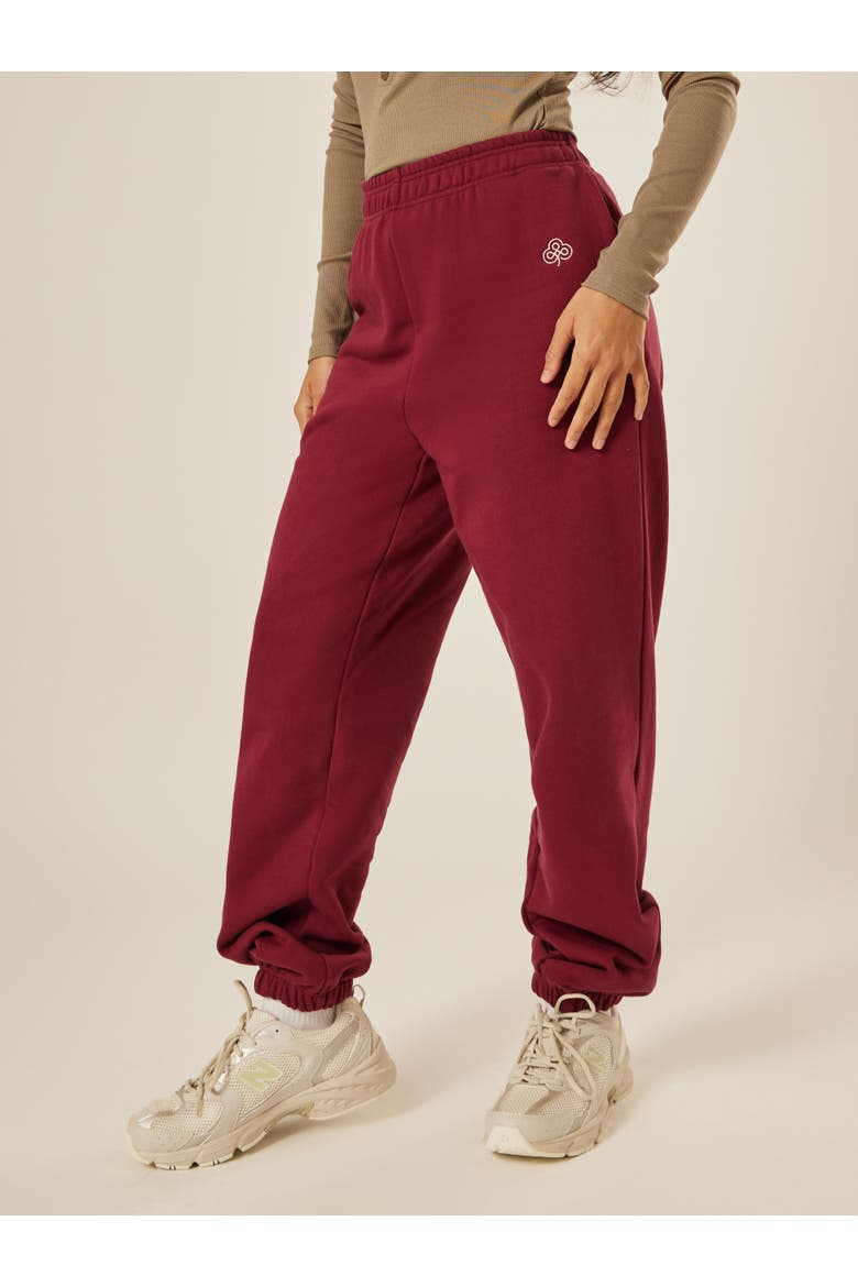 Varsity Athletica Cuffed Joggers, Main, color, Garnet