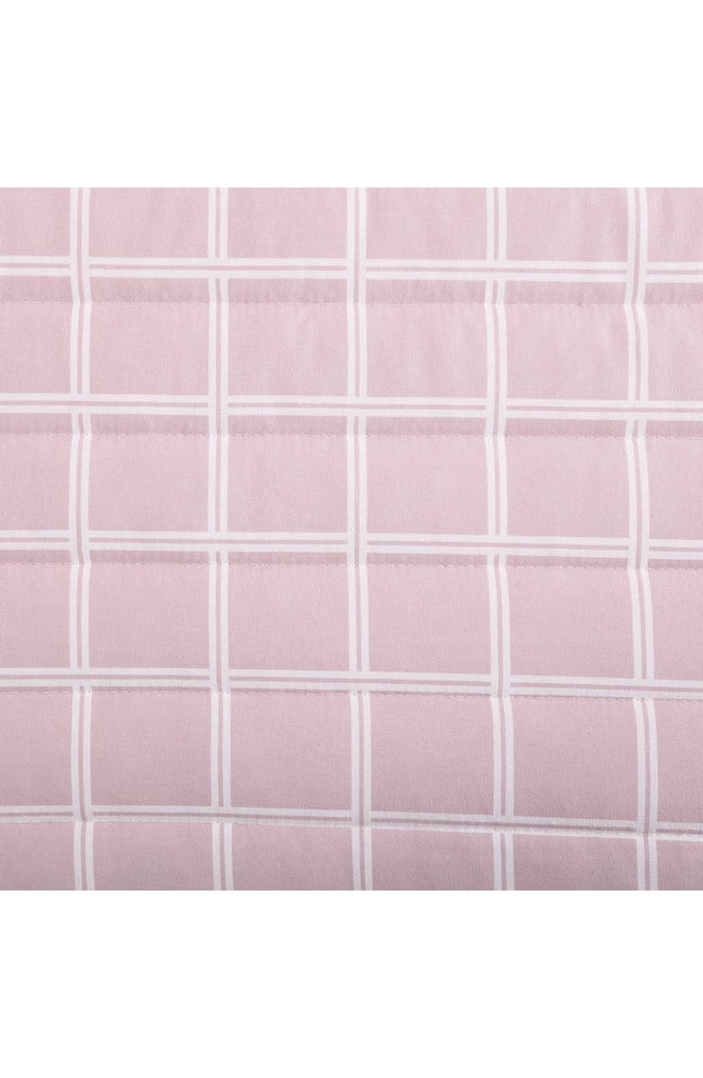 CITY SCENE Grid Microfiber Quilt & Shams Set, Alternate, color, Pink