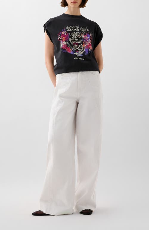 Scalpers Rock On Tee In Black