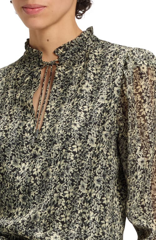 Hugo Boss Boss Orange Berodeo Floral Long Sleeve Top In Multi