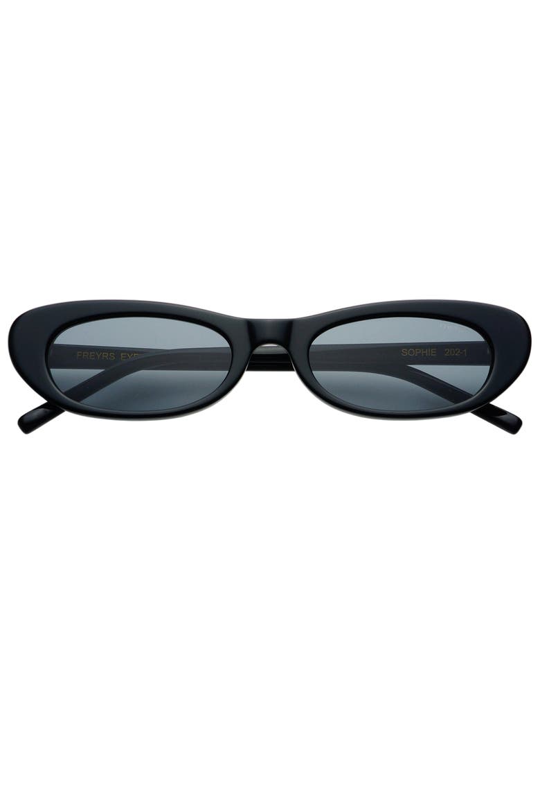 Sophie Cat Eye Sunglasses, Main, color, Black