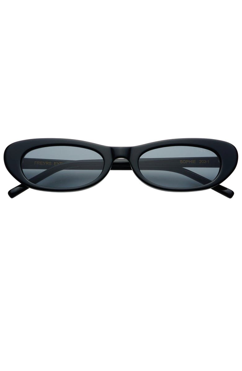 FREYRS Eyewear Sophie Cat Eye Sunglasses, Main, color, Black