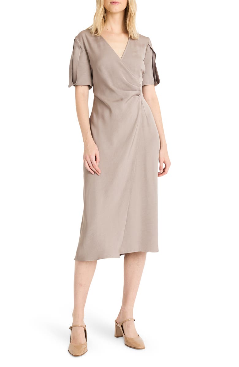 Luxely Pleated High-Low Dress, Main, color,