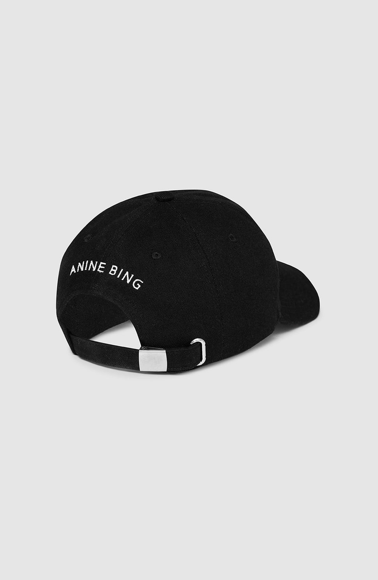 ANINE BING Jeremy Baseball Cap, Alternate, color, Black Denim