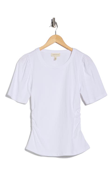 Short Puff Sleeve Top