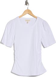 Current/Elliott Short Puff Sleeve Top