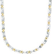 Sterling Forever Modernist Baguette Tennis Necklace