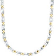 Sterling Forever Modernist Baguette Tennis Necklace