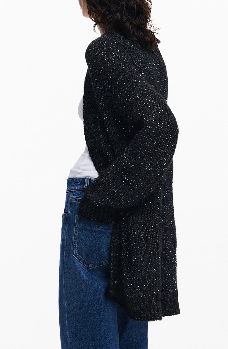 Desigual Fredericton Sequin Cardigan, Alternate, color,