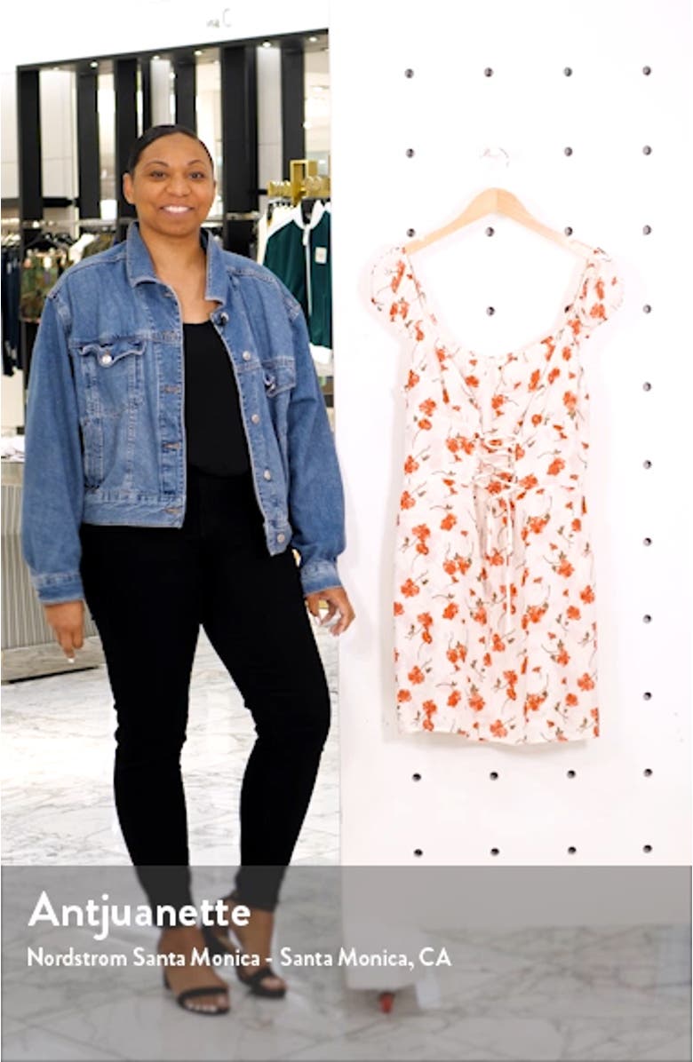 Jess Lace-Up Minidress, sales video thumbnail