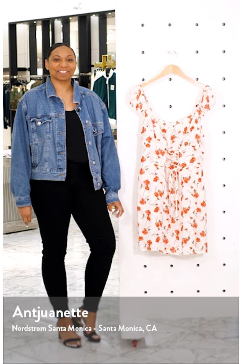 Jess Lace-Up Minidress video