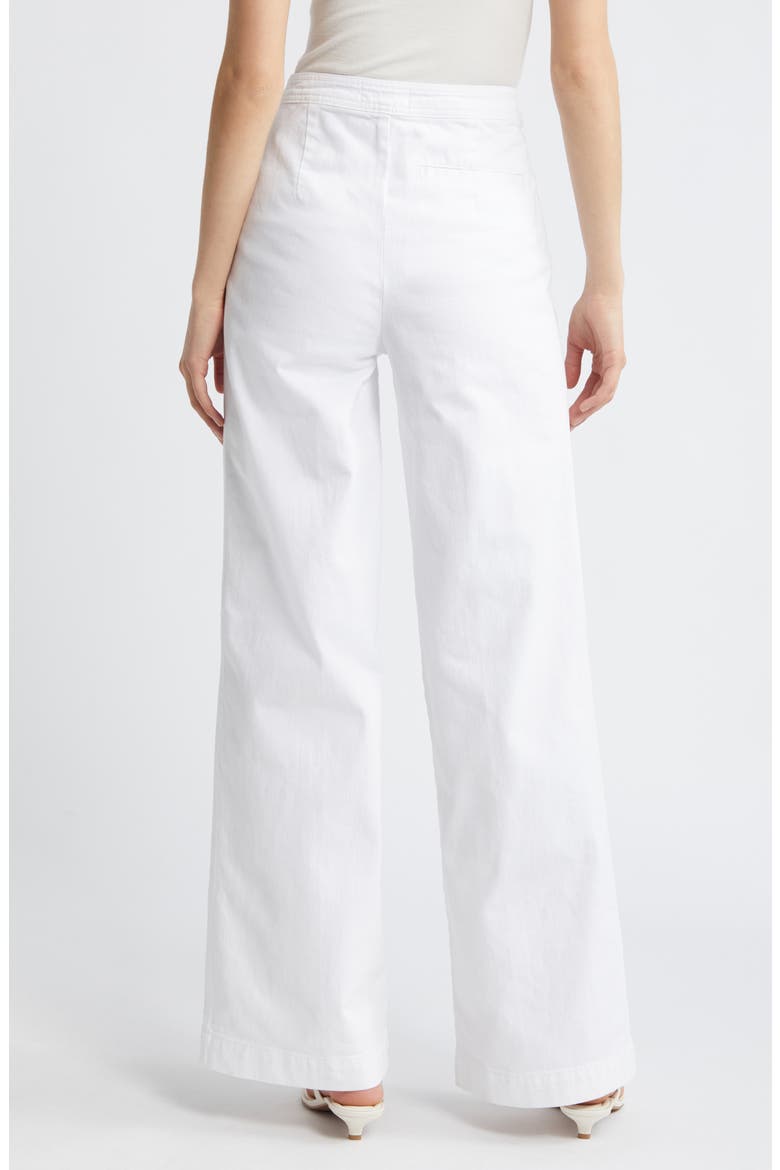 Sailor High Waist Wide Leg Jeans, Alternate, color, WHITE