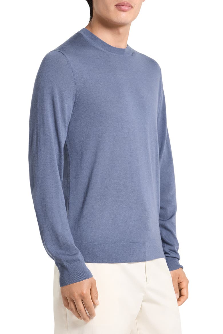 Regal Wool Crewneck Sweater, Alternate, color, DUSK BLUE - 2TU