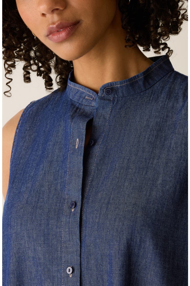 Sleeveless Denim Dress, Alternate, color, DARK INDIGO