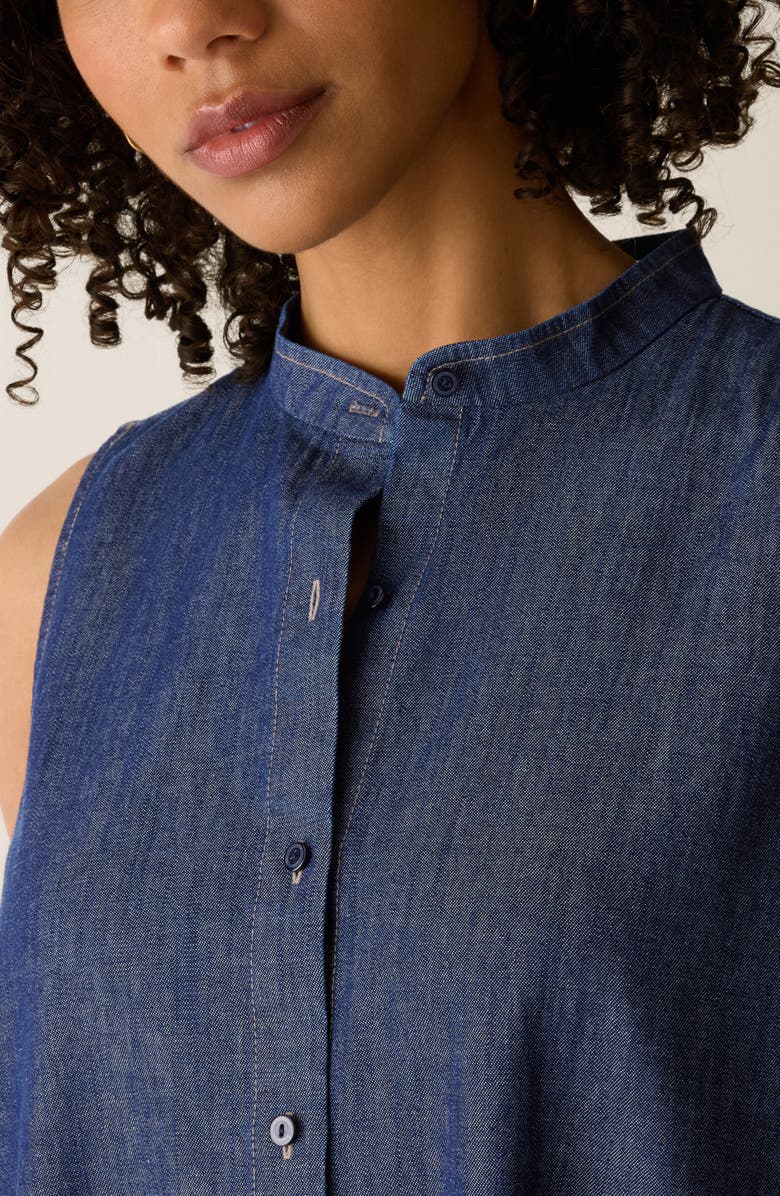 Eileen Fisher Sleeveless Denim Dress, Alternate, color,