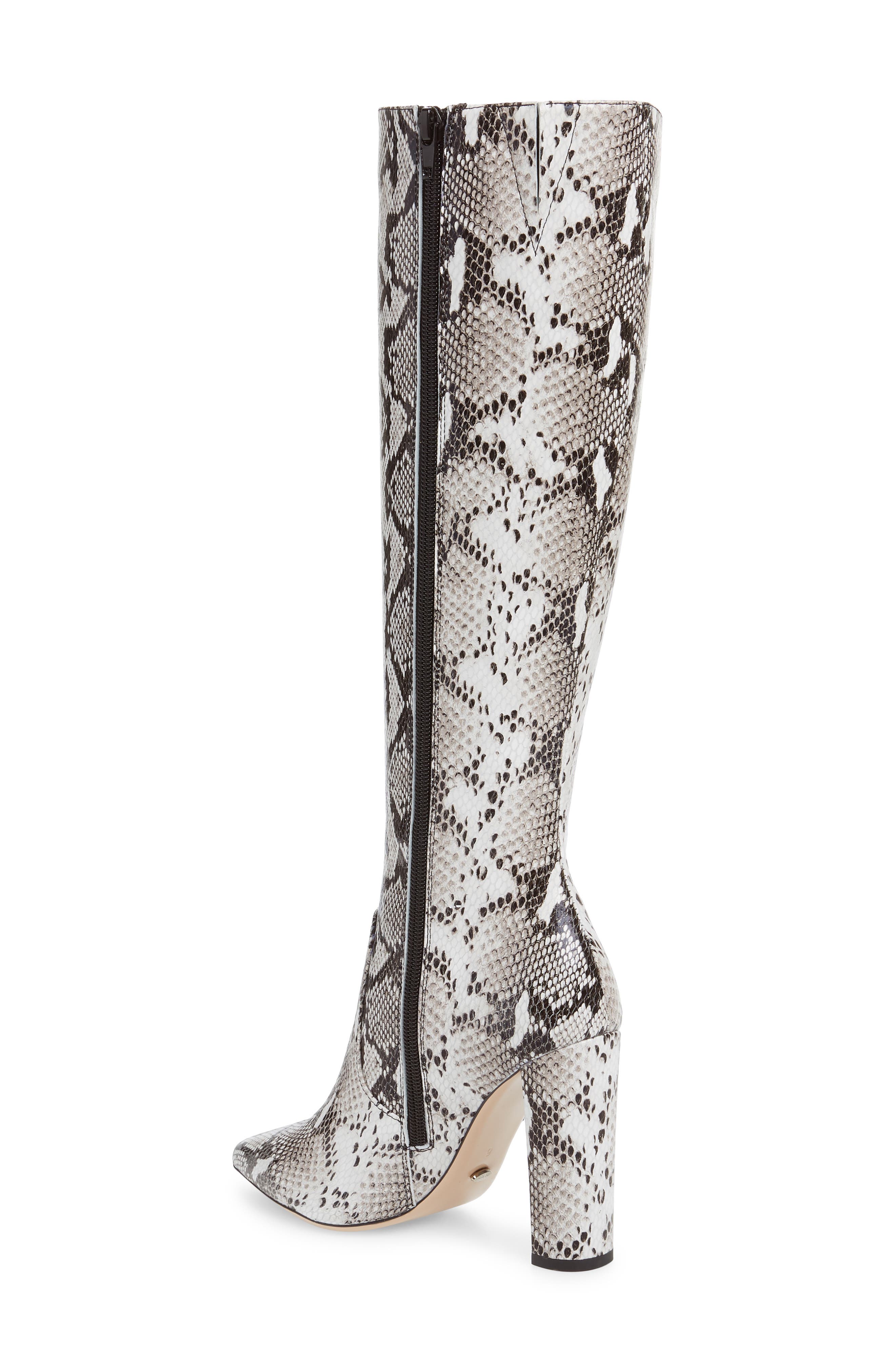Lexie Tall Boot, Alternate, color, NATURAL/ SNAKE LEATHER