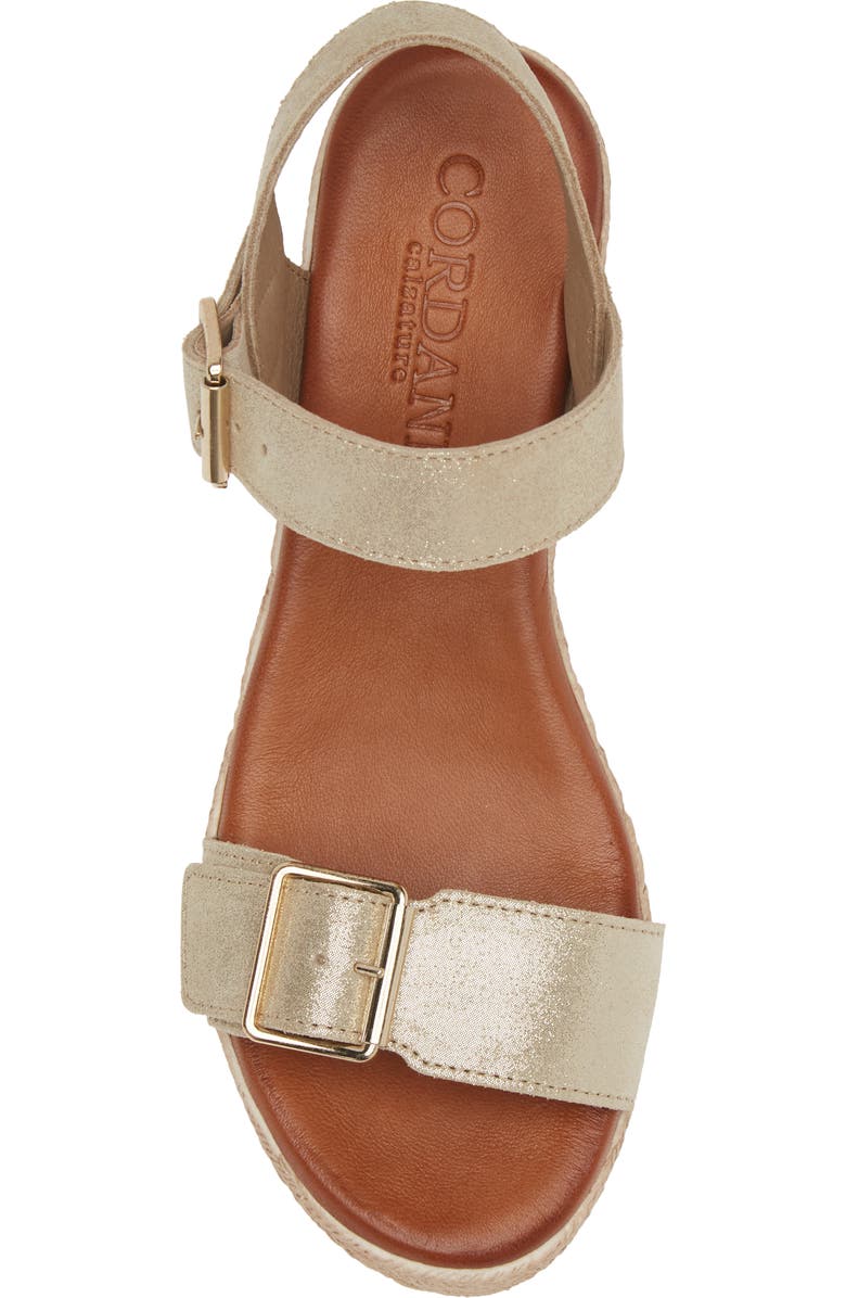 Cordani Betsy Espadrille Wedge Sandal, Alternate, color, Dusty Gold