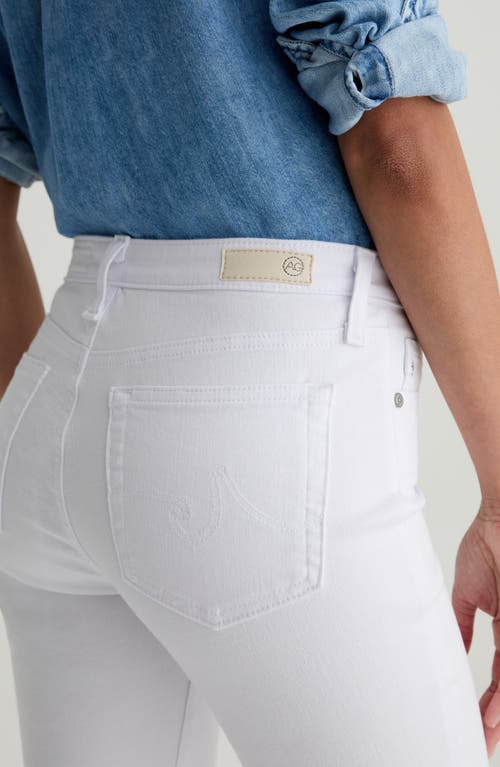 Ag Prima Low Rise Ankle Cigarette Jeans In White