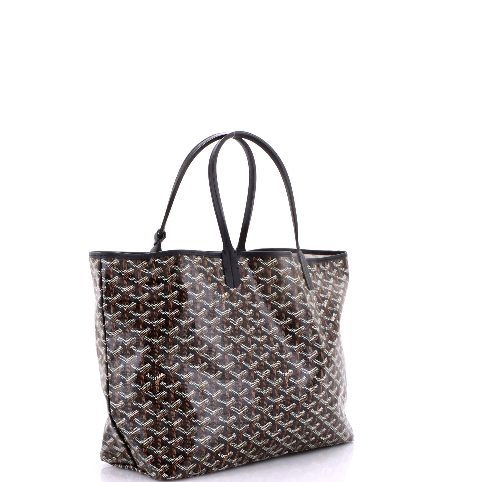 Pre-Owned Goyard Saint Louis Tote Coated Canvas PM, Alternate, color, Black