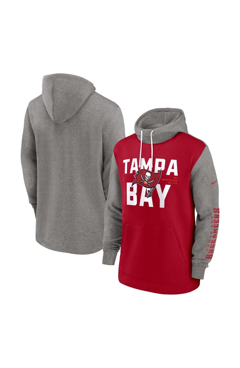 Nike Men's Nike Red Tampa Bay Buccaneers Fashion Color Block Pullover Hoodie, Main, color, Red