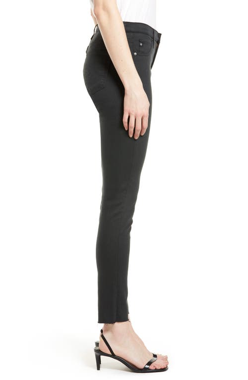 Ag The Legging Ankle Super Skinny Jeans In Charcoal Black
