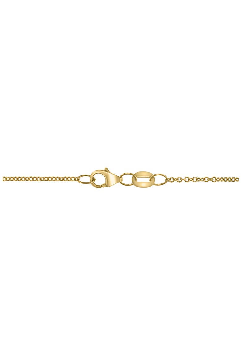 14K Yellow Gold Onyx & Diamond Pendant Necklace, Alternate, color, BLACK