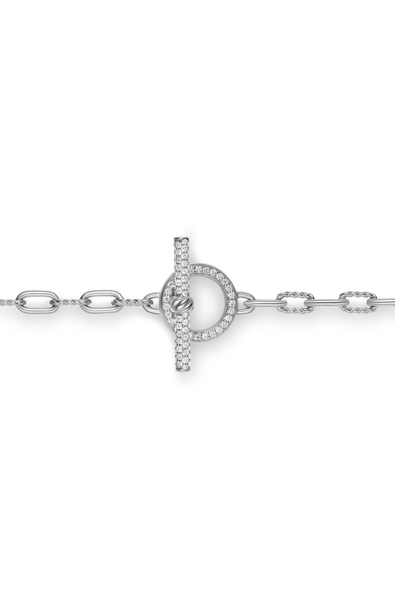 David Yurman DY Madison<sup>®</sup> Pavé Toggle Chain Necklace, Alternate, color, Sterling Silver