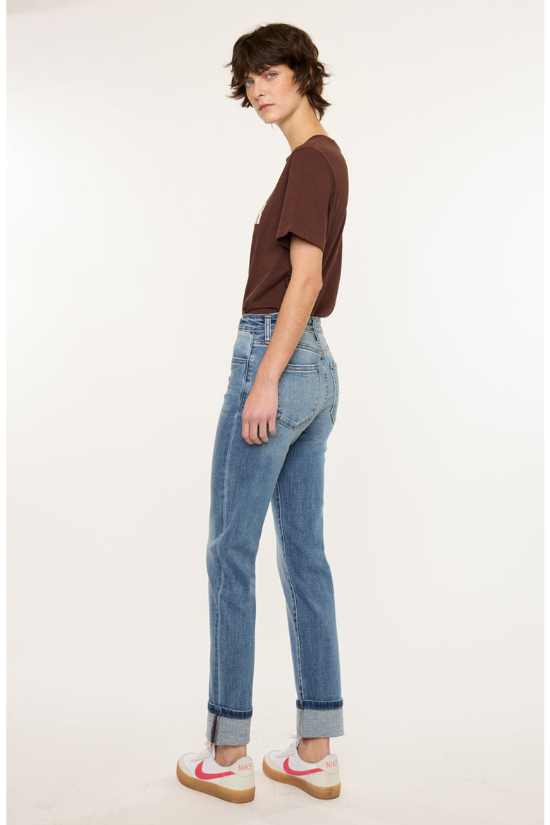 Noelle Essentials High Rise Skinny Straight Jeans, Alternate, color, Medium Wash
