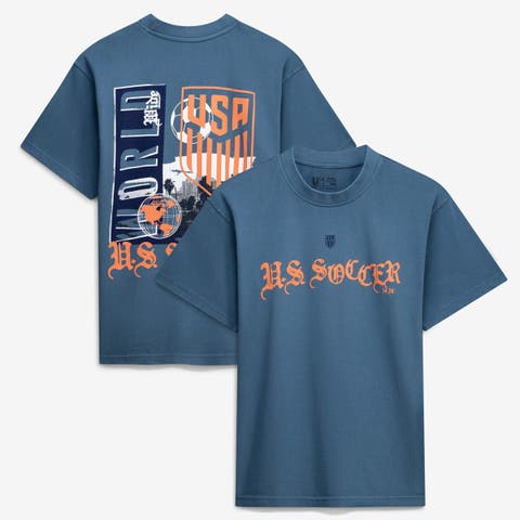 Unisex  Uscape Apparel  Blue Host City U.S. Soccer x Los Angeles 2026 Graffiti Vintage T-Shirt