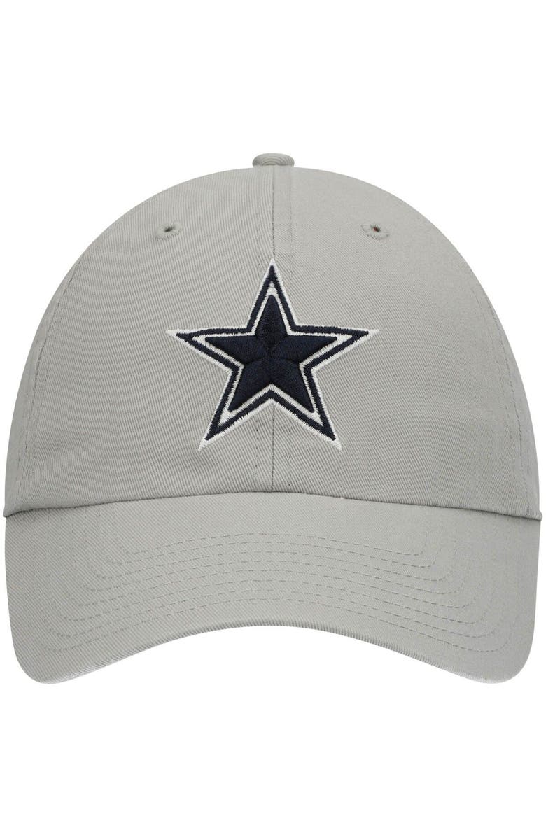 '47 Men's '47 Gray Dallas Cowboys Primary Clean Up Adjustable Hat, Alternate, color, Gray